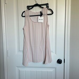 Agnes & Dora Pink Striped Tank Top